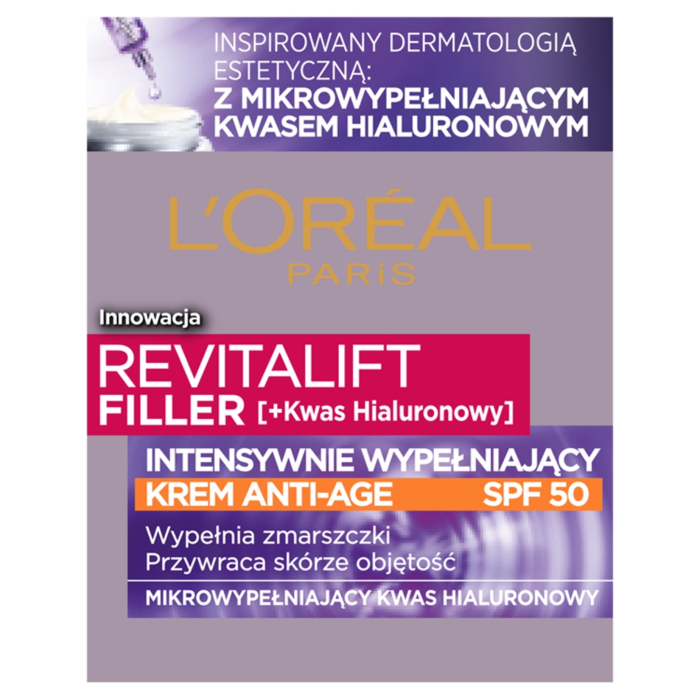 L'Oréal Paris Revitalift Filler Krem na dzień SPF50