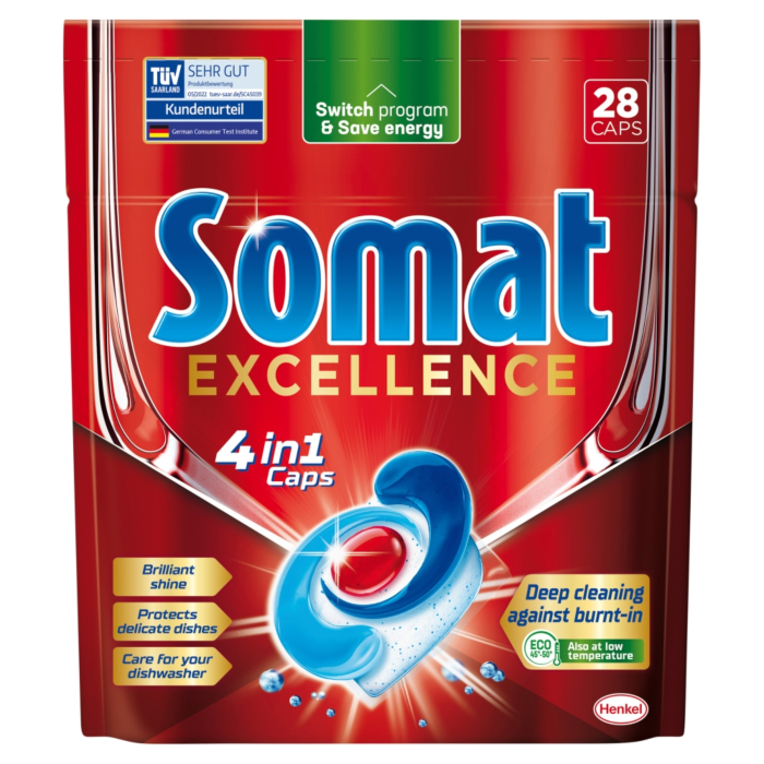 Somat Kapsułki do zmywarki Excellence 4in1 28 szt.