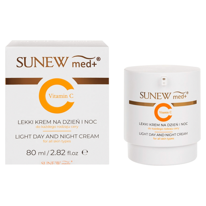 SunewMed+ Lekki krem do twarzy z witaminą C na dzień i noc, 50 ml