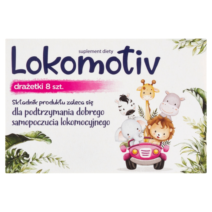 Lokomotiv, Suplement diety na objawy choroby lokomocyjnej, Drażetki, 8 szt.