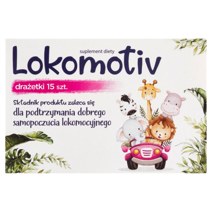 Lokomotiv, Suplement diety na objawy choroby lokomocyjnej, Drażetki, 15 szt.