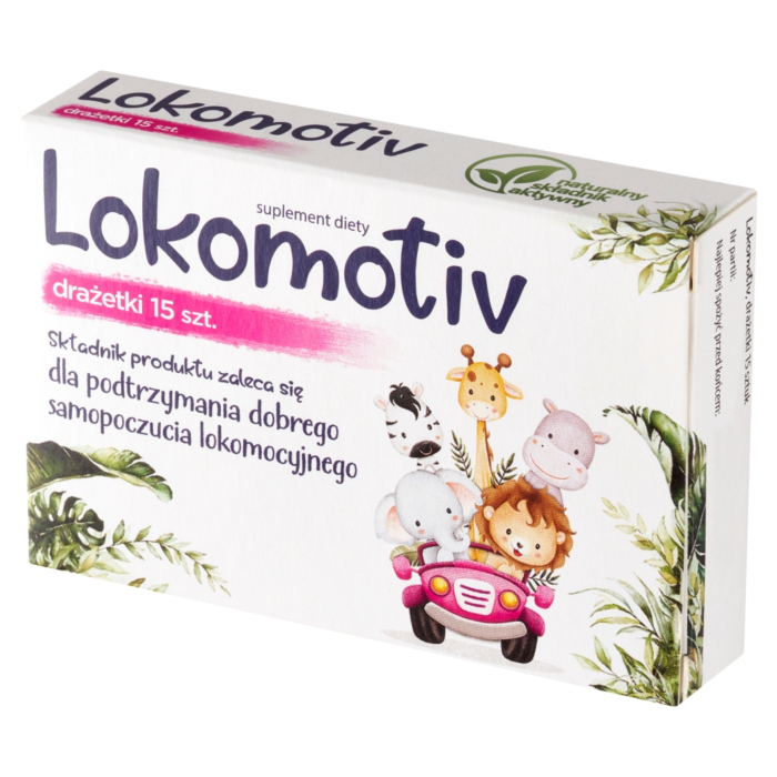 Lokomotiv, Suplement diety na objawy choroby lokomocyjnej, Drażetki, 15 szt.