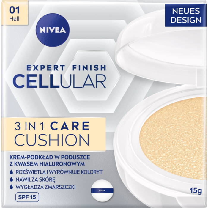Nivea Hyaluron Cellular Filler Przeciwzmarszczkowy krem-podkład w poduszce Kolor Jasny