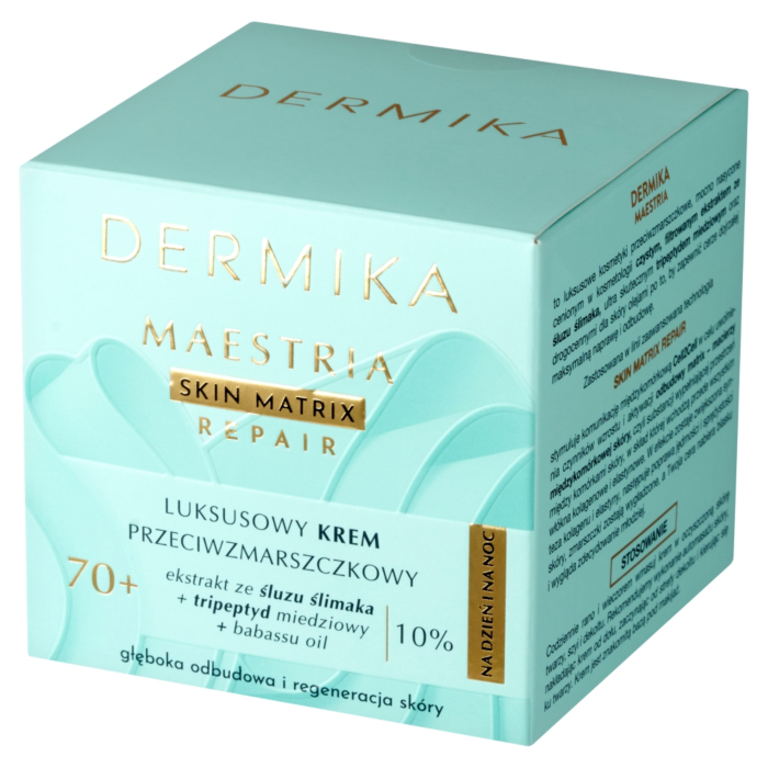 Dermika Maestria Luksusowy krem przeciwzmarszczkowy 70+ na dzień i na noc 50ml