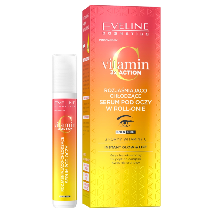 Eveline Vitamin C 3 x Action Serum pod oczy roll-on 