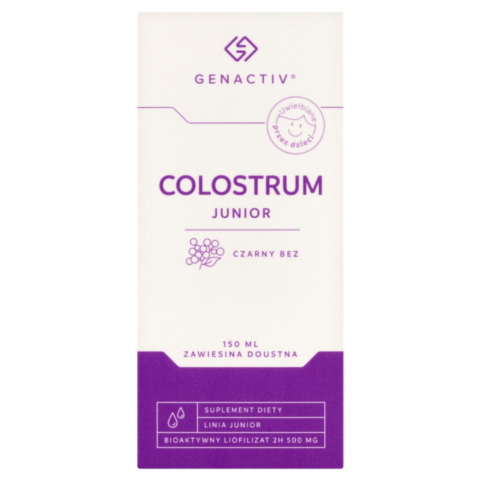 Genactiv Colostrum Junior Czarny Bez, Zawiesina