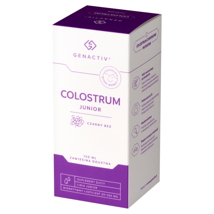 Genactiv Colostrum Junior Czarny Bez, Zawiesina