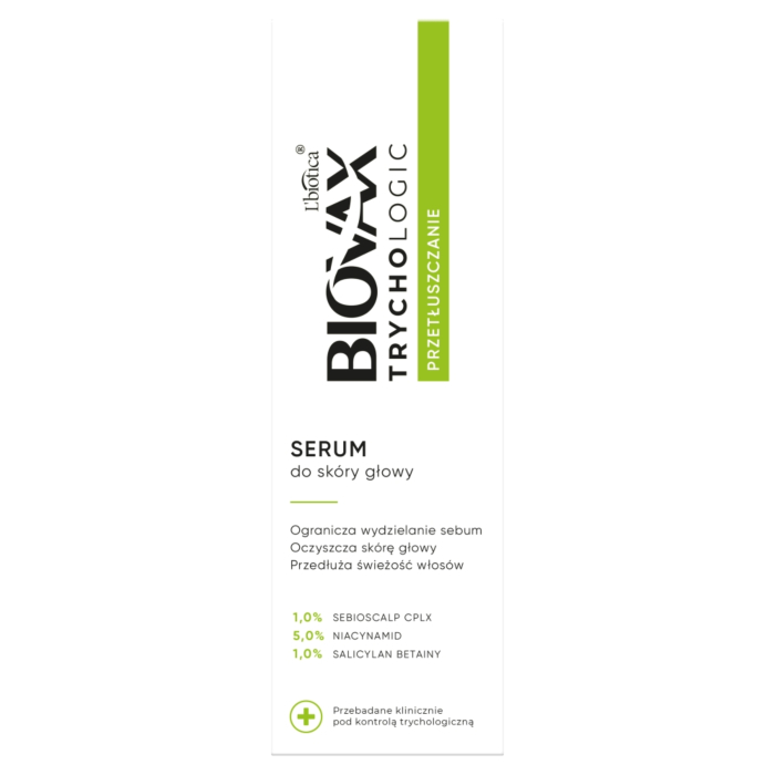 L'biotica Biovax Trychologic Przetłuszczanie Serum do skóry głowy 