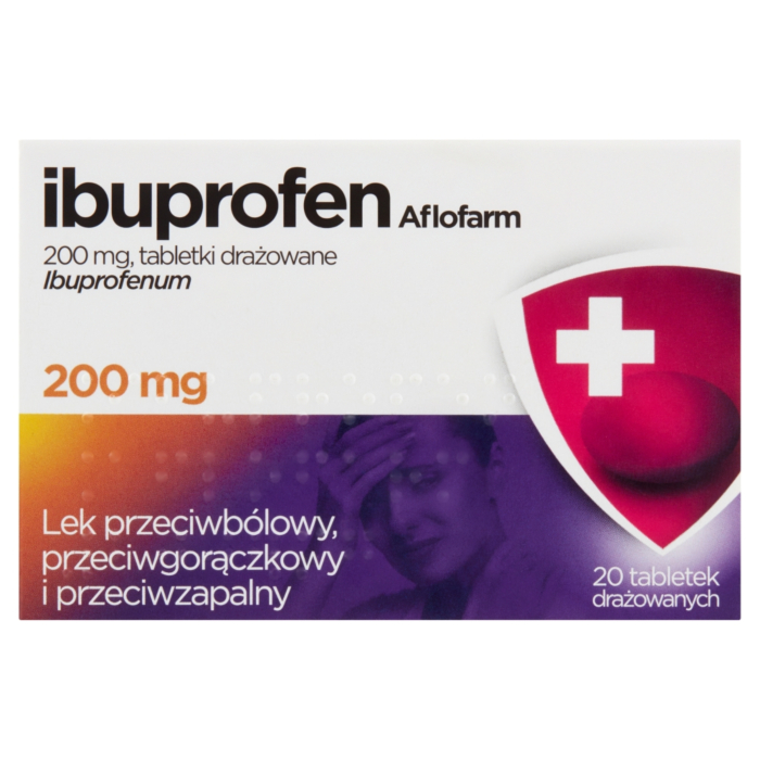 Ibuprofen Aflofarm Tabl. Drażowane 200 mg, 20 szt.