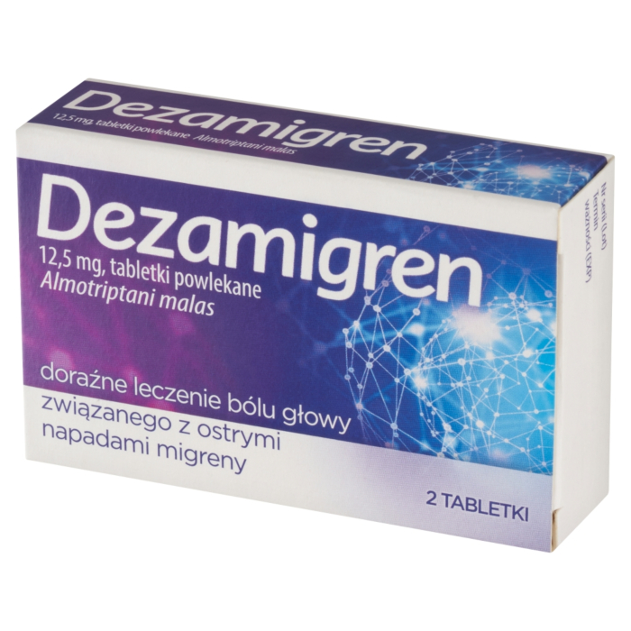 Dezamigren 12,5 mg, Tabletki powlekane, 2 szt.