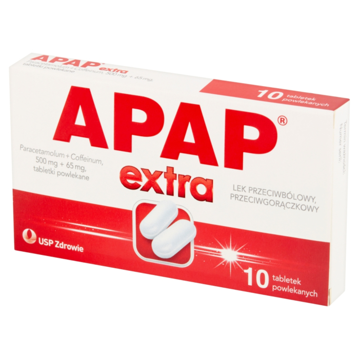 Apap Extra 500 mg + 65 mg 10 Tabletek powlekanych 