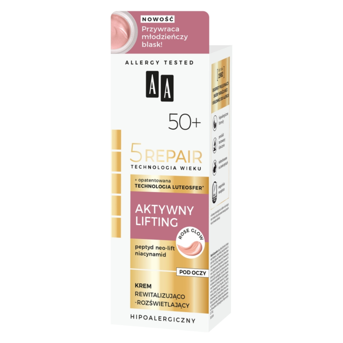 AA Technologia Wieku 5Repair 50+ Aktywny Lifting Krem pod oczy rewitalizująco-rozświetlający