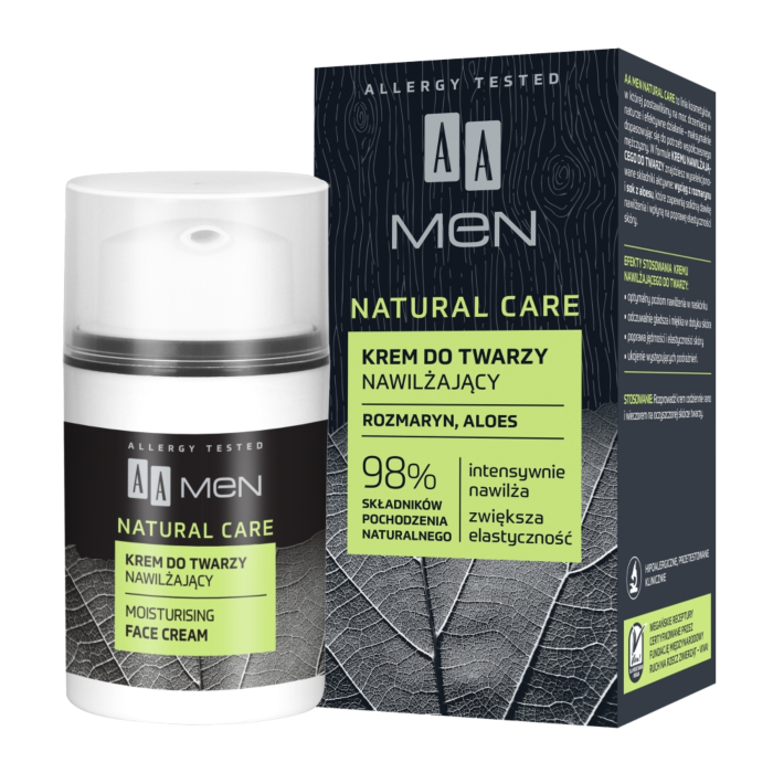 AA Men Natural Care Krem do twarzy nawilżający