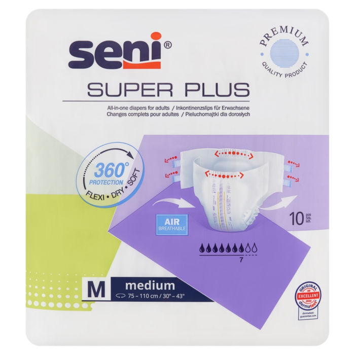 Seni Super Plus M Pieluchomajtki, 10 szt.