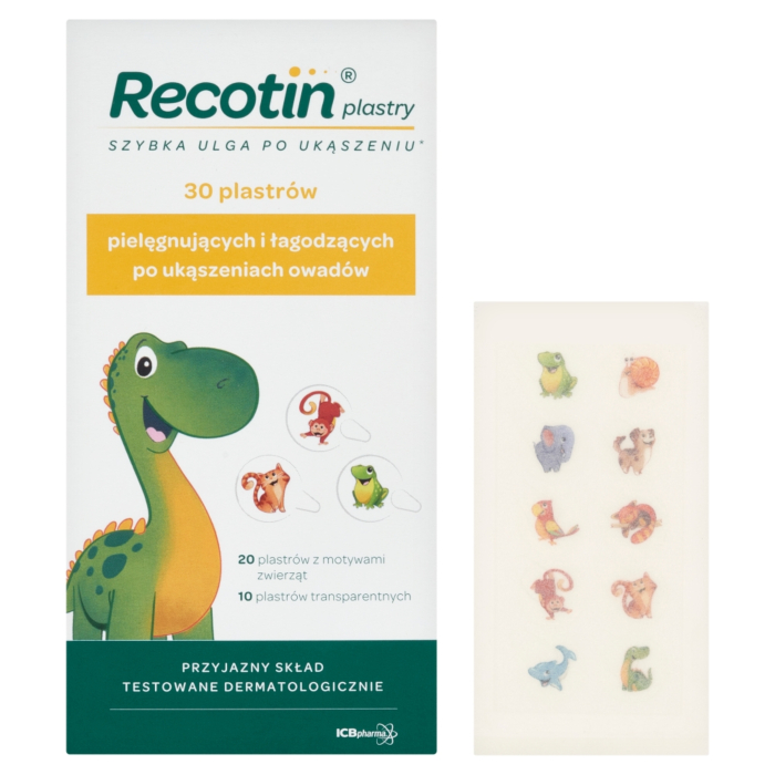 Recotin Plastry po ukąszeniach owadów łagodzące i pielęgnujące