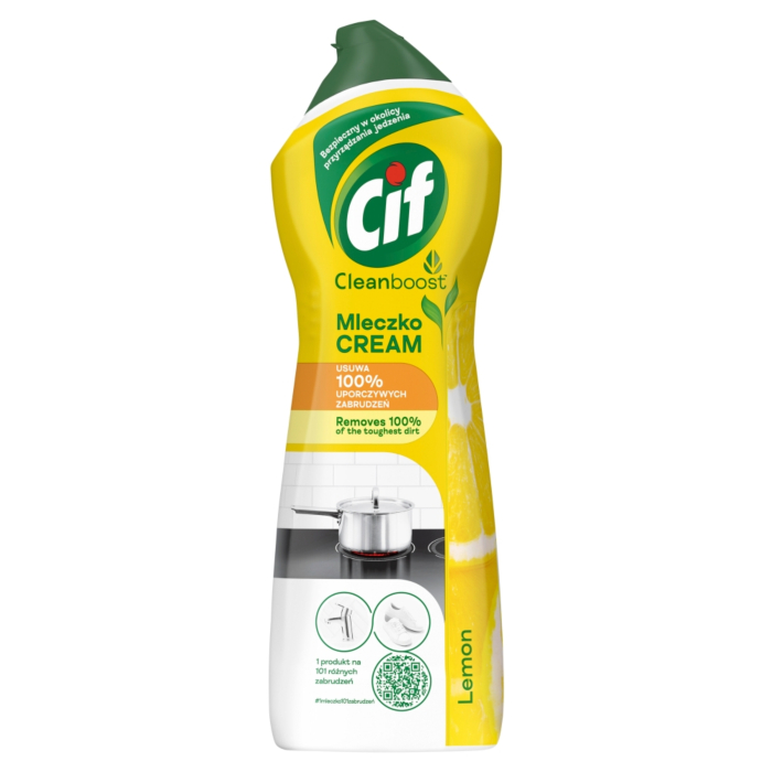 Cif Mleczko z Mikrokryształkami do Czyszczenia Powierzchni Lemon Cream