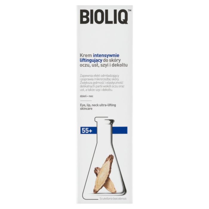 Bioliq 55+ Krem intensywnie liftingujący do skóry oczu, ust, szyi i dekoltu