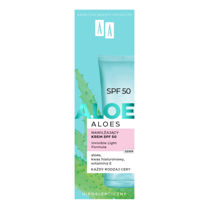 AA Aloes Nawilżający krem SPF 50