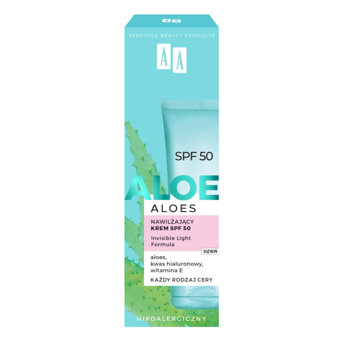 AA Aloes Nawilżający krem SPF 50