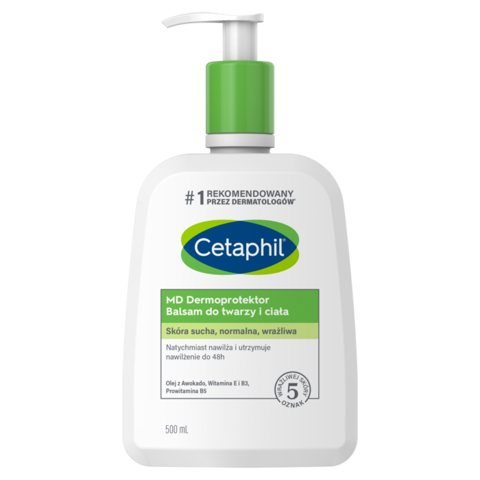 Cetaphil MD Dermoprotektor Balsam nawilżający do twarzy i ciała, 500 ml
