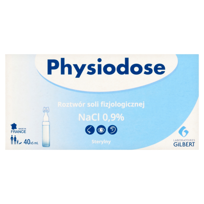 Physiodose Roztwór Soli Fizjologicznej NaCl 0.9% 40 Ampułek