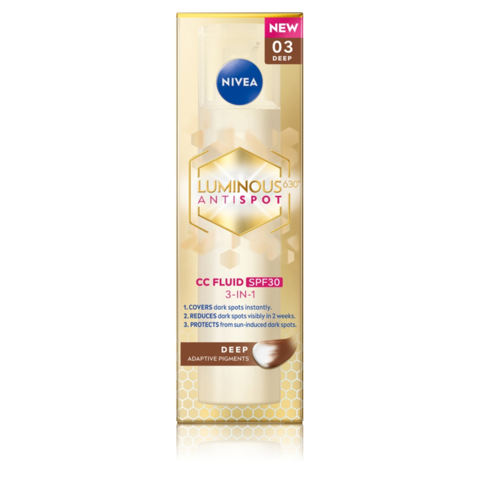 Nivea Luminous 630 Krem CC przeciw przebarwieniom, 03 Deep
