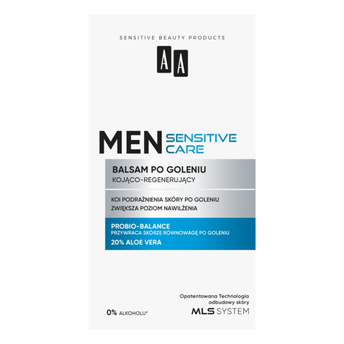 AA Men Sensitive Balsam po goleniu kojąco-nawilżający do skóry bardzo wrażliwej