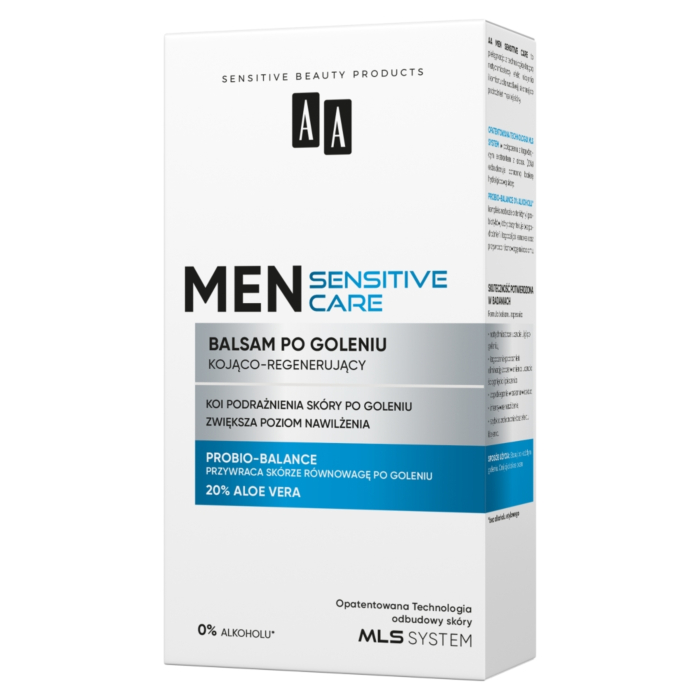 AA Men Sensitive Balsam po goleniu kojąco-nawilżający do skóry bardzo wrażliwej