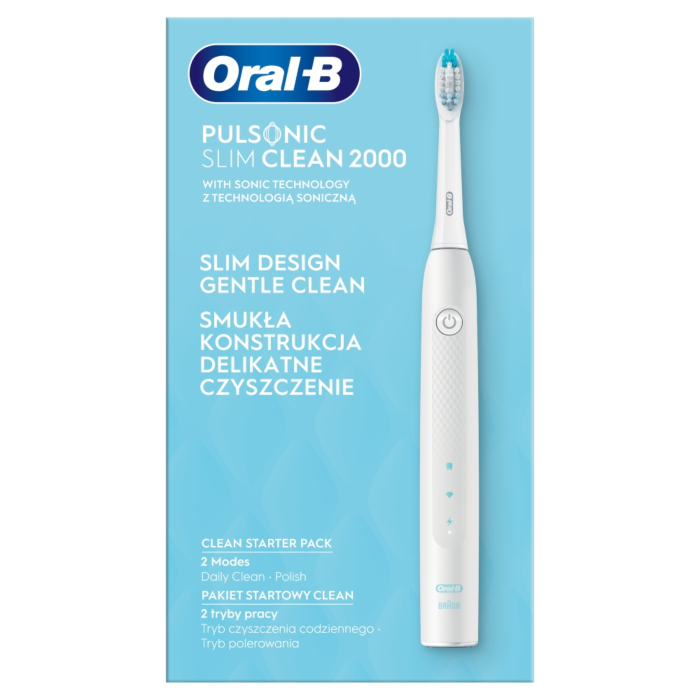 Oral-B Szczoteczka Elektyczna Puls Slimclean 2000 Biała
