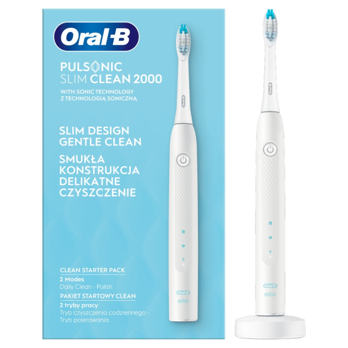 Oral-B Szczoteczka Elektyczna Puls Slimclean 2000 Biała