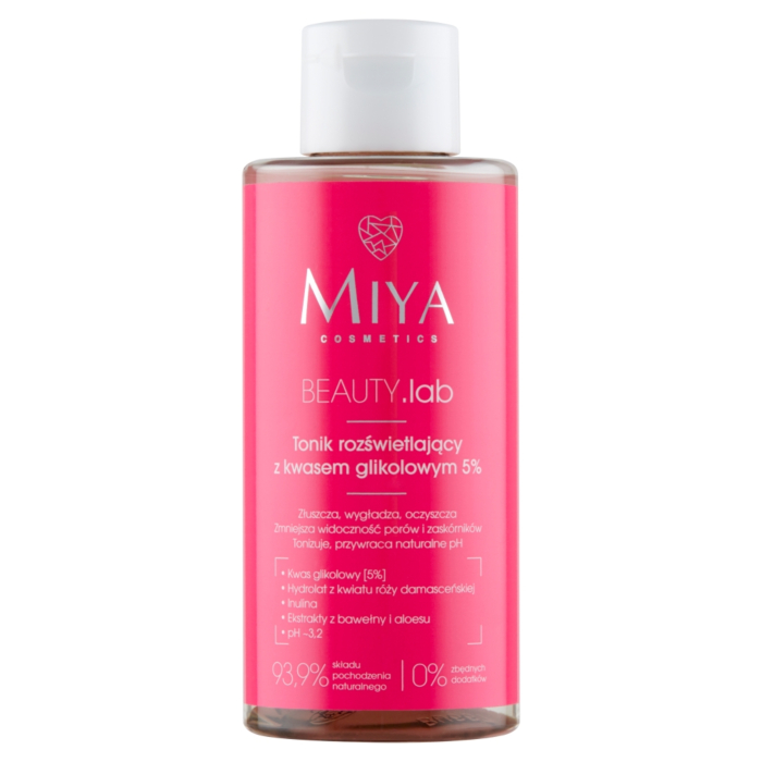Miya Beauty.Lab Tonik rozświetlający z kwasem glikolowym 5%