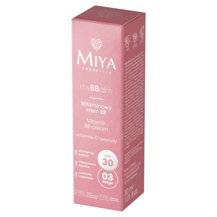 Miya myBBalm BB SPF30 - Witaminowy krem BB SPF30 03 Beige 30ml