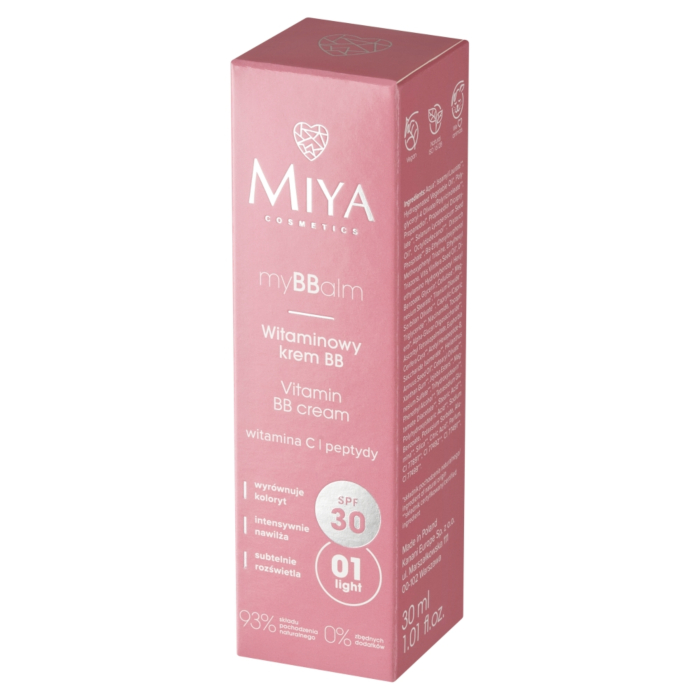 Miya myBBalm BB SPF30 - Witaminowy krem BB SPF30 01 Light 30ml