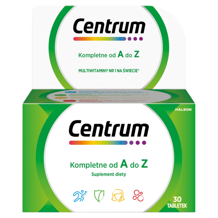 Centrum Kompletne od A do Z, Zestaw witamin i minerałów, 30 tabletek