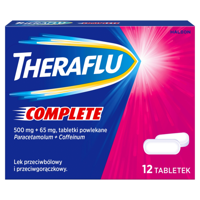 Theraflu Complete 500 mg + 65 mg, Tabletki powlekane
