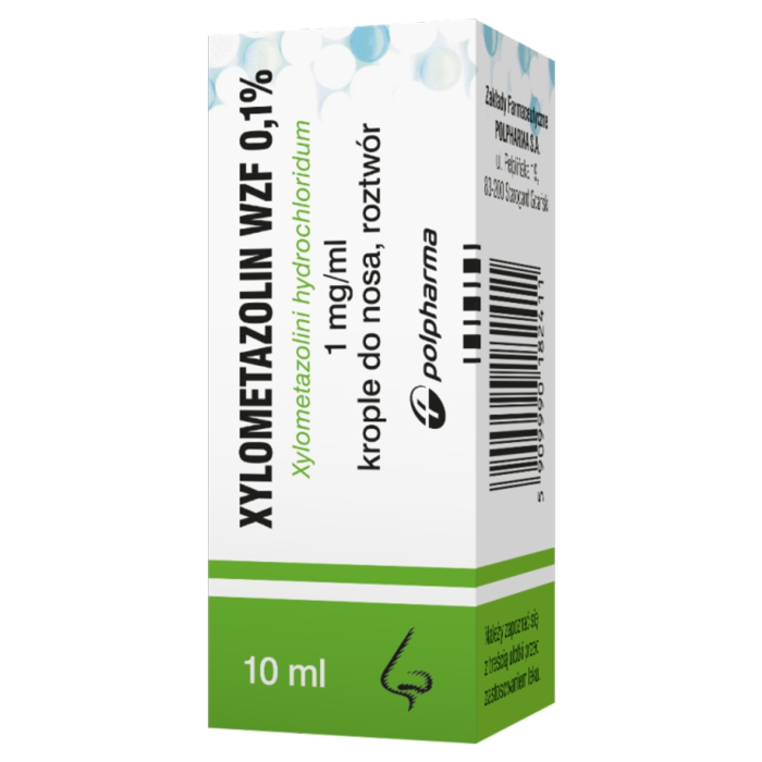 Xylometazolin WZF 0.1% Krople do nosa