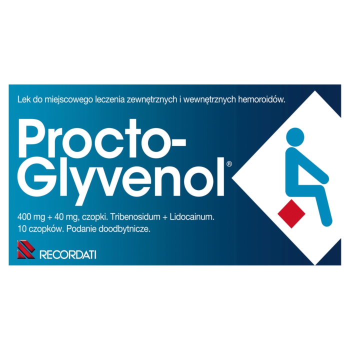 Procto-Glyvenol 400mg+40mg czopki doodbytnicze