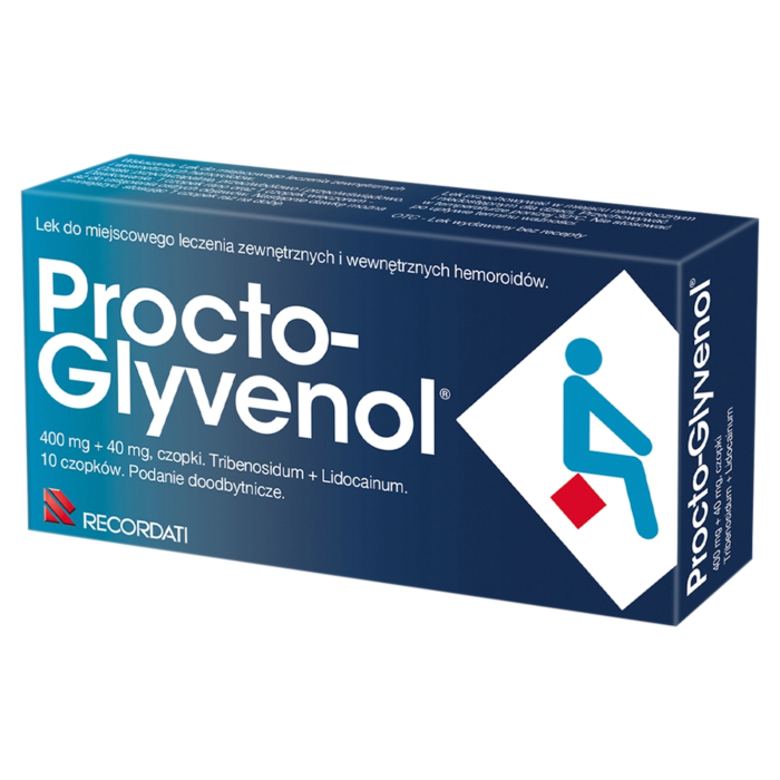 Procto-Glyvenol 400mg+40mg czopki doodbytnicze