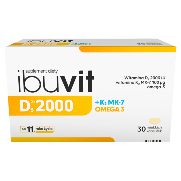 Ibuvit D3 2000+ K2MK-7 Omega-3, Kapsułki