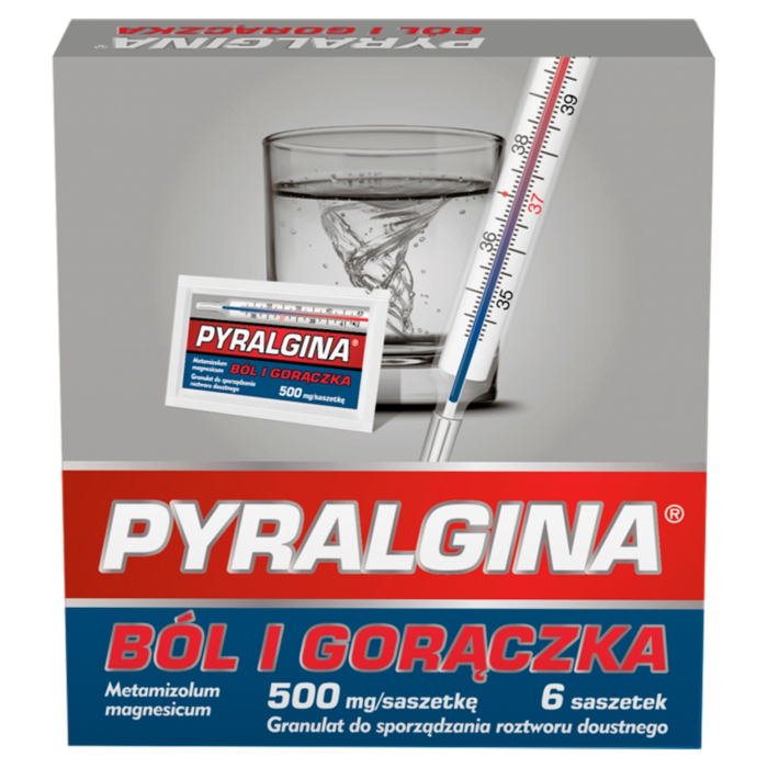 Pyralgina Gorączka 500 mg 6 Saszetek