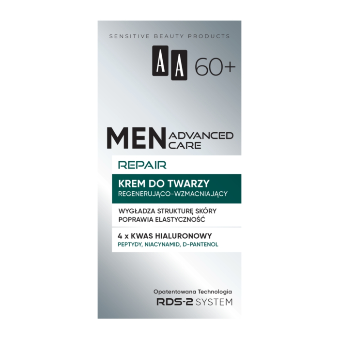 AA Men Advanced Care Repair 60+ Krem do twarzy regenerująco-wzmacniający