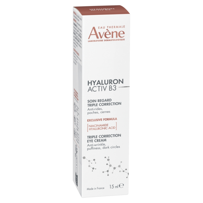 Avène Hyaluron Activ B3 Krem pod oczy o potrójnym działaniu korygującym 