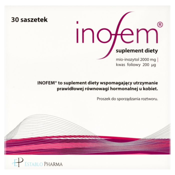 Inofem, Wspomaganie utrzymania prawidłowej równowagi hormonalnej u kobiet, Saszetki