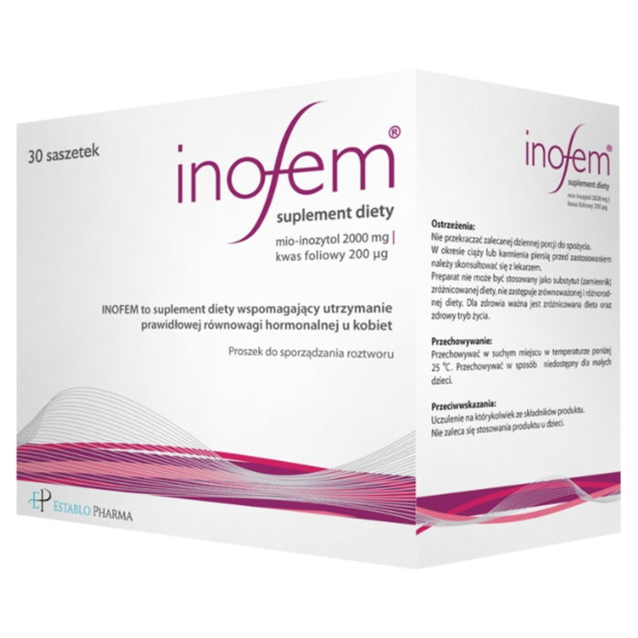 Inofem, Wspomaganie utrzymania prawidłowej równowagi hormonalnej u kobiet, Saszetki