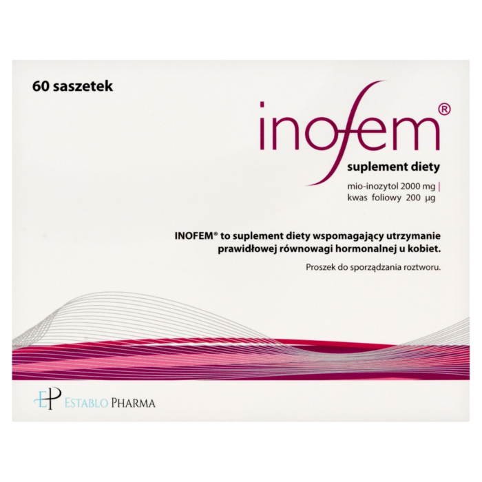 Inofem, Wspomaganie utrzymania prawidłowej równowagi hormonalnej u kobiet, Saszetki, 60 szt.