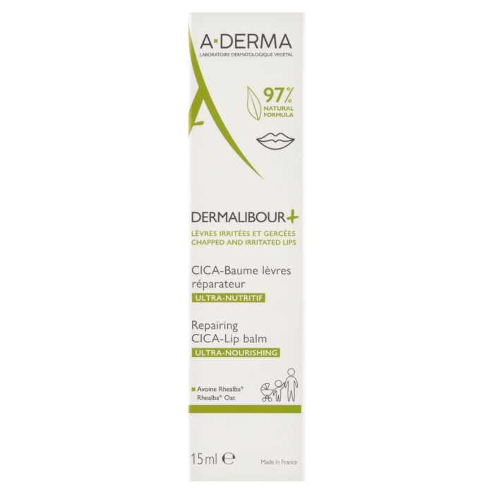 A-Derma Dermalibour+ Cica - Regenerujący balsam do ust 15ml