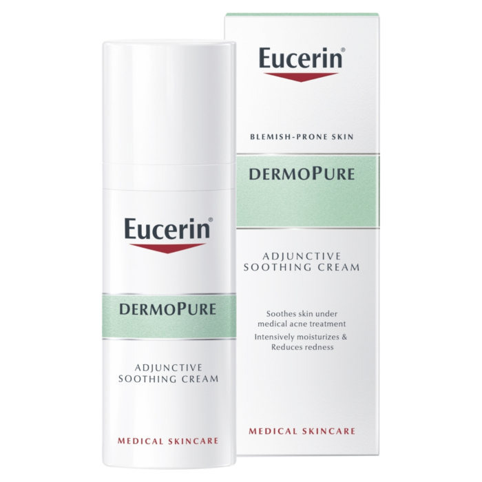 Eucerin DermoPure Krem kojący w trakcie kuracji przeciwtrądzikowych, 50 ml