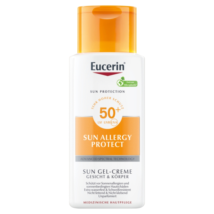 Eucerin Sun Allergy Protect Spf 50+ Żel-Krem Ochronny do twarzy i ciała