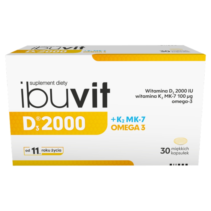 Ibuvit D3 2000+ K2MK-7 Omega-3, Kapsułki