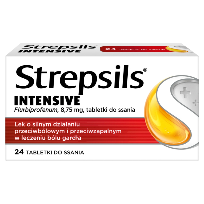 Strepsils Intensive 8,75 mg, Tabletki do ssania, 24 szt.